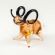 Brown Ram Figurine in Glass Figurines Farm Animals category