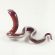 Red Glass Snake Figurine in Glass Figurines Reptiles category