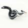 Black Glass Snake Figurine in Glass Figurines Reptiles category