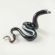 Black Glass Snake Figurine in Glass Figurines Reptiles category