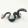 Black Glass Snake Figurine in Glass Figurines Reptiles category