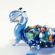 Blue Turtle Figurine in Glass Figurines Reptiles category