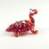 Glass Red Turtle in Glass Figurines Reptiles category