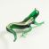 Green Glass Lizard in Glass Figurines Reptiles category