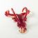 Glass Red Crayfish Figurine in Glass Figurines Sea Life Creatures category