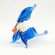 Blown Glass Fish Figure Blue in Glass Figurines Sea Life Creatures category