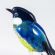 Glass Bird Tomtit in Glass Figurines Birds category