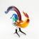 Glass Fighting Rooster in Glass Figurines Birds category
