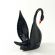 Glass Black Swan in Glass Figurines Birds category