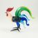 Glass Rooster Figure in Glass Figurines Birds category