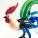 Glass Rooster Figure in Glass Figurines Birds category