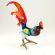 Rooster with Red Tale in Glass Figurines Birds category