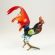 Rooster with Red Tale in Glass Figurines Birds category