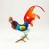 Rooster with Red Tale in Glass Figurines Birds category