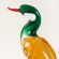 Blown Glass Brown Duck in Glass Figurines Birds category