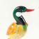 Blown Glass Brown Duck in Glass Figurines Birds category