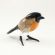 Glass Bullfinch Bird Figurine in Glass Figurines Birds category