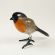 Glass Bullfinch Bird Figurine in Glass Figurines Birds category