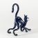 Black Hunting Cat in Glass Figurines Cats category