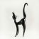 Black Cat Glass Figure in Glass Figurines Cats category