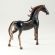 Dark violet Horse Figure in Glass Figurines Farm Animals category