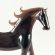 Dark violet Horse Figure in Glass Figurines Farm Animals category