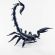 Glass Black Scorpion in Glass Figurines Insects category