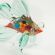 Glass Green Fish Figure in Glass Figurines Sea Life Creatures category
