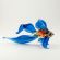 Blue Fish Figurine in Glass Figurines Sea Life Creatures category