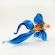 Blue Fish Figurine in Glass Figurines Sea Life Creatures category