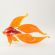 Orange Glass Fish in Glass Figurines Sea Life Creatures category