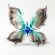 Glass Butterfly Blue and Black in Glass Figurines Butterflies category
