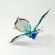 Glass Butterfly Blue and Black in Glass Figurines Butterflies category