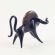 Glass Black Bull Figurine in Glass Figurines Wild  Animals category