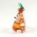 Beige Hedgehog with Apple in Glass Figurines Wild  Animals category