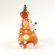 Beige Hedgehog with Apple in Glass Figurines Wild  Animals category