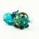 Green Hippo Blown Figurine in Glass Figurines Wild  Animals category