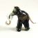 Gray Mammoth Figurine in Glass Figurines Wild  Animals category
