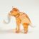 Mammoth Figurine Beige in Glass Figurines Wild  Animals category