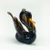 Glass Dark Swan Figurine in Glass Figurines Birds category