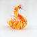 Glass Orange Goose Figurine in Glass Figurines Birds category