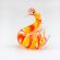 Glass Orange Goose Figurine in Glass Figurines Birds category