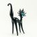 Black Glass Cat Figure in Glass Figurines Cats category