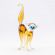 Beige Glass Cat Figure in Glass Figurines Cats category