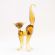 Beige Glass Cat Figure in Glass Figurines Cats category