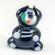 Glass Sitting Fat Cat in Glass Figurines Cats category