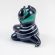 Glass Sitting Fat Cat in Glass Figurines Cats category