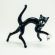 Cat with White Mouse in Glass Figurines Cats category