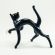 Cat with White Mouse in Glass Figurines Cats category