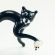 Cat with White Mouse in Glass Figurines Cats category